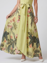 Meadow | Abito Maxi con Collo Halter Drappeggiato