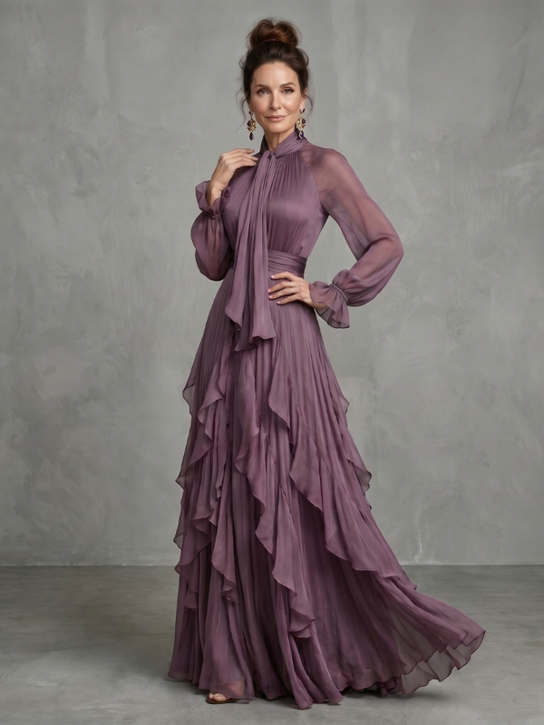 Demetria | Abito Maxi con Volant