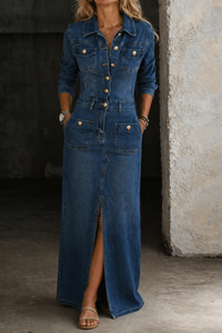 Leila | Classico Giacca in Denim