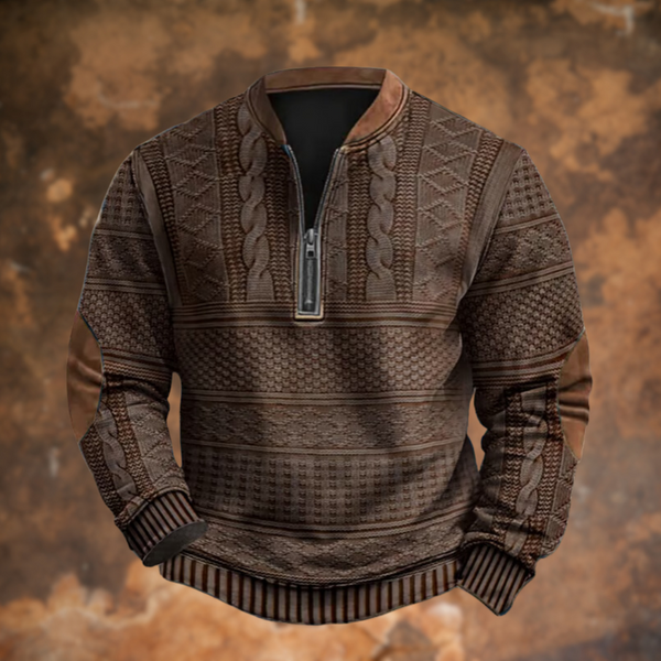 Maglione in Maglia con Zip