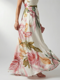 Amiel | Abito Maxi con Motivo Floreale