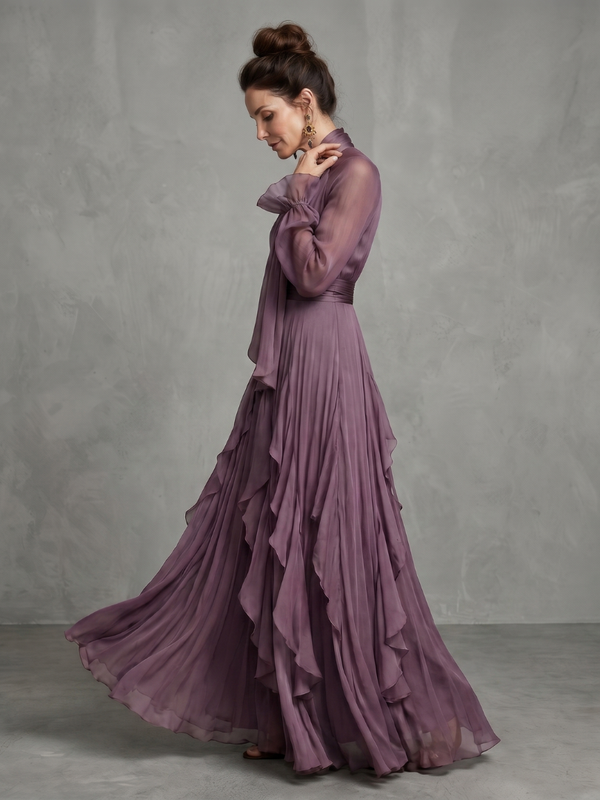 Demetria | Abito Maxi con Volant