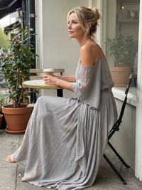 Marisol | Pantaloni con Spalle Scoperte Drappeggiato a Gamba Larga