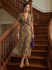 Violet & Grace | Abito Midi con Motivo Floreale