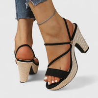 Justyna | Elegante Scarpe con Tacco Nero