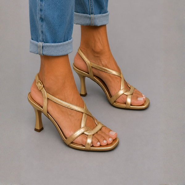 Soleil | Elegante Sandali Oro