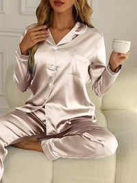 Lussuoso Completo Due Pezzi in Seta