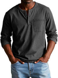 Connor | Retrò Camicia da Uomo a Maniche Lunghe