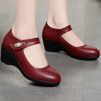 Camille | Elegante Scarpe con Tacco in Pelle Vegana
