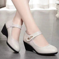 Camille | Elegante Scarpe con Tacco in Pelle Vegana