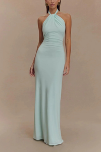 Bronte | Abito Maxi con Collo Halter