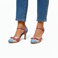 Monika | Elegante Scarpe con Tacco Blu