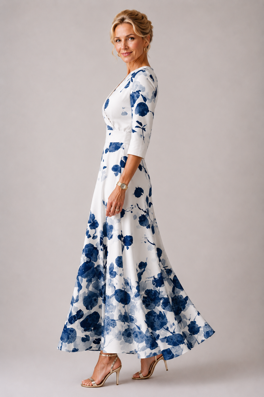 Ysa | Chic Abito con Motivo Floreale