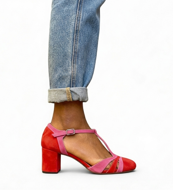 Dominique | Elegante Scarpe con Tacco Rosso