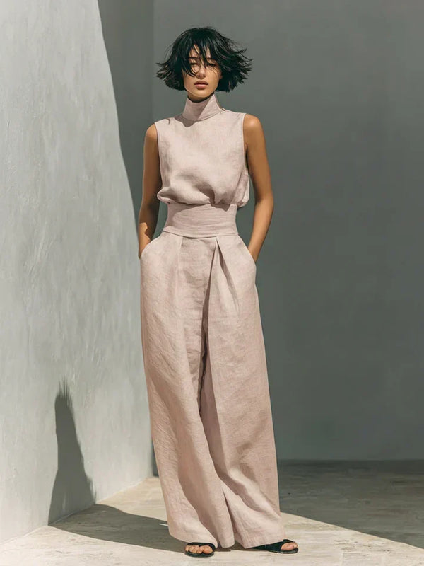 Florine | Pantaloni in Lino Senza Maniche