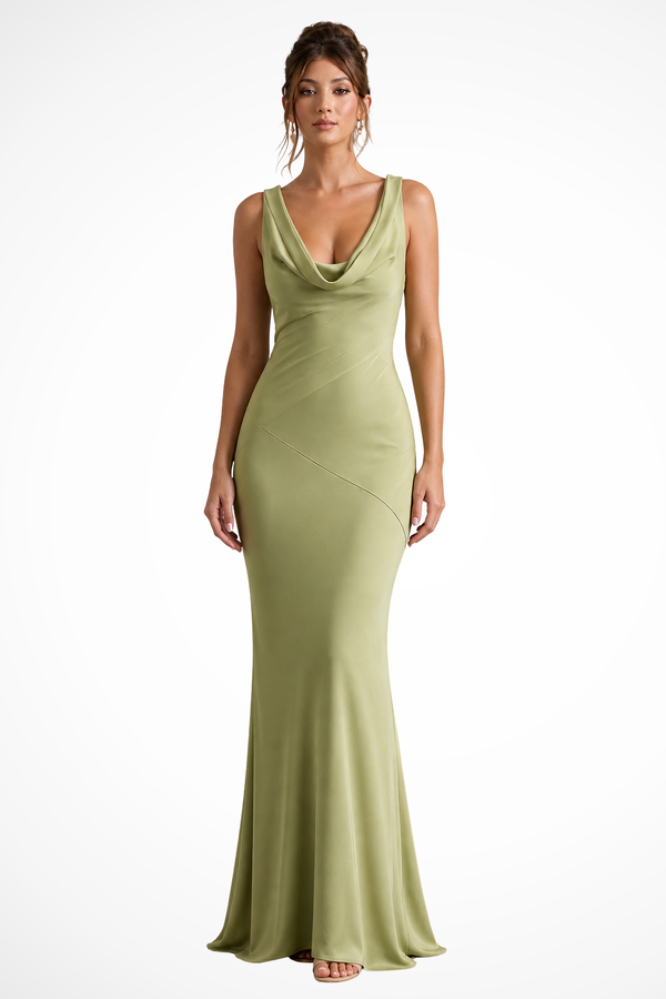 Isadora | Abito Maxi in Raso