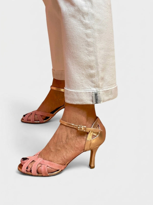 Pink | Scarpe con Tacco in Maglia