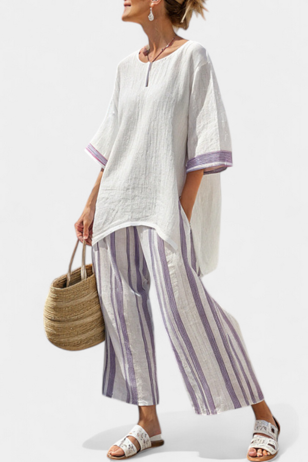 Celina | Pantaloni da Donna a Righe