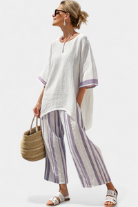Celina | Pantaloni da Donna a Righe
