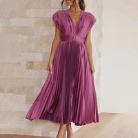 Violet & Grace | Abito Midi Plissettato