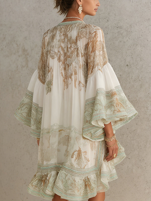 Rosalie | Abito Mini in Chiffon con Volant
