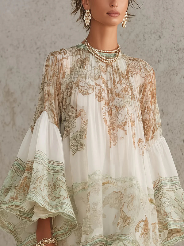 Rosalie | Abito Mini in Chiffon con Volant