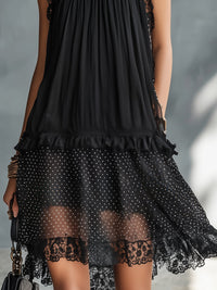 Pauline | Abito Mini in Pizzo con Volant