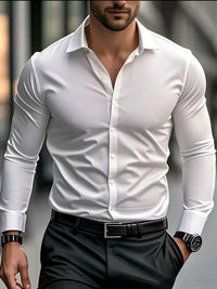 Hunter | Elegante Camicia da Uomo a Maniche Lunghe