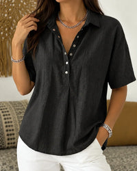 LILY | Blusa in Lino con Bottoni