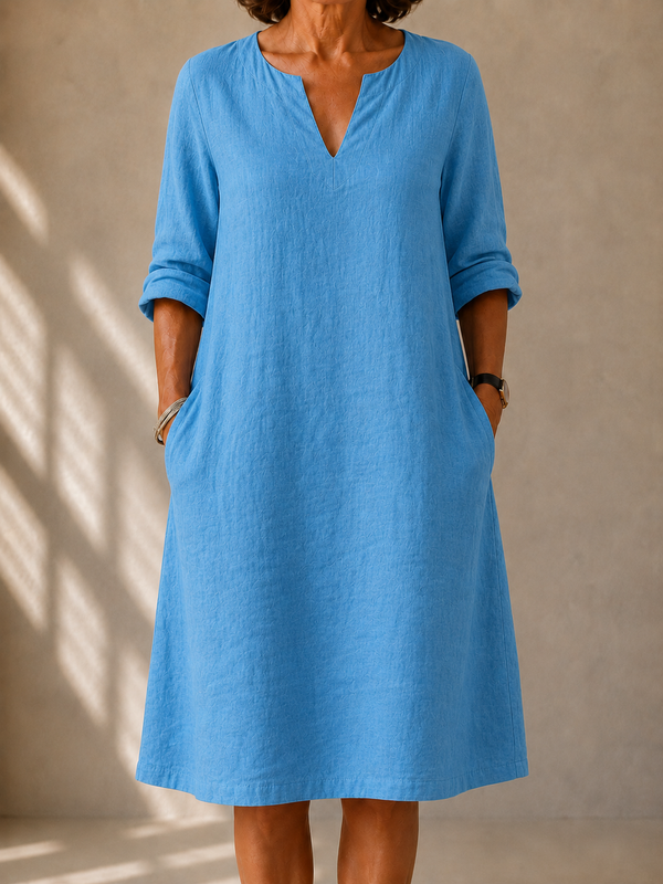 Claire | Abito Midi con Scollo a V