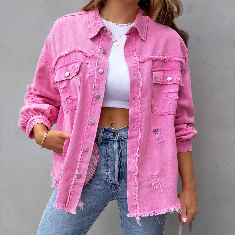 Cecilia | Oversize Giacca da Donna in Denim