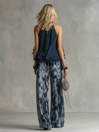 Ludovica | Pantaloni con Collo Halter