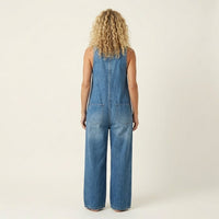 Liva | Tuta in Denim con Bottoni