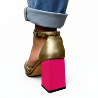 Veronica | Elegante Scarpe con Tacco Oro