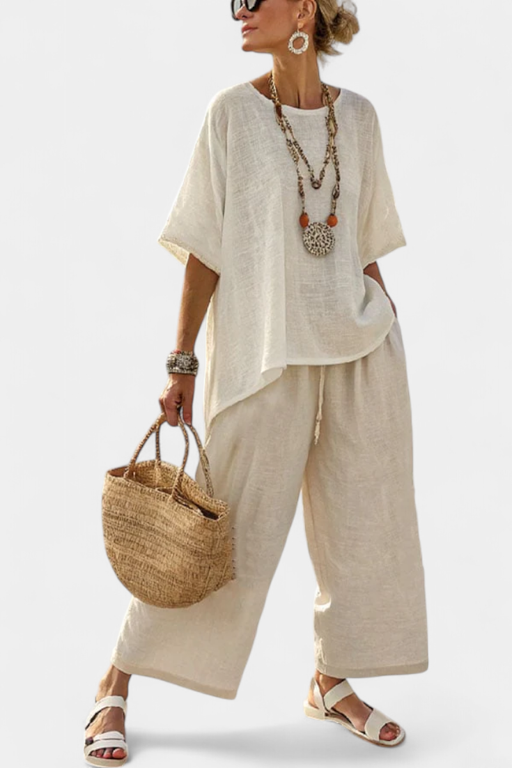 Rebecca | Pantaloni da Donna Bianco