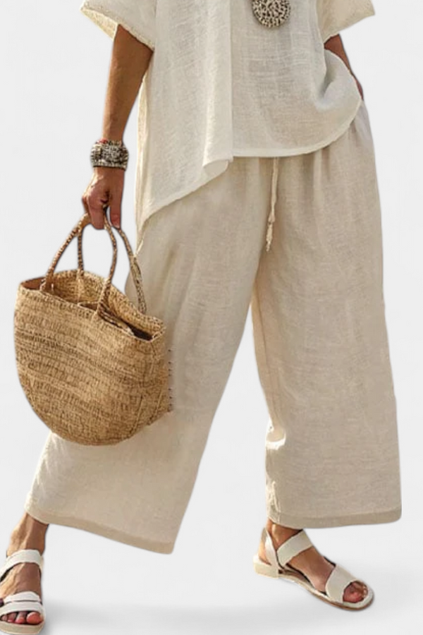 Rebecca | Pantaloni da Donna Bianco