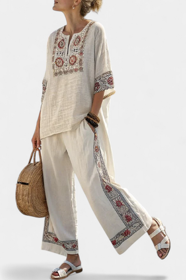 Amelie | Pantaloni da Donna con Ricamo