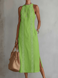 Corentine | Abito in Lino con Colletto con Tasche