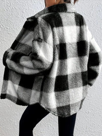 Maurelle | Oversize Giacca da Donna a Quadri con Bottoni