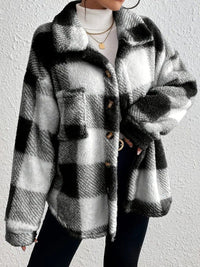 Maurelle | Oversize Giacca da Donna a Quadri con Bottoni
