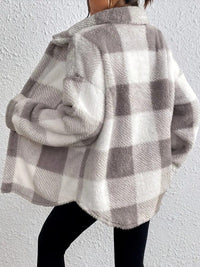 Maurelle | Oversize Giacca da Donna a Quadri con Bottoni