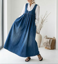 Karen | Vintage Abito in Denim