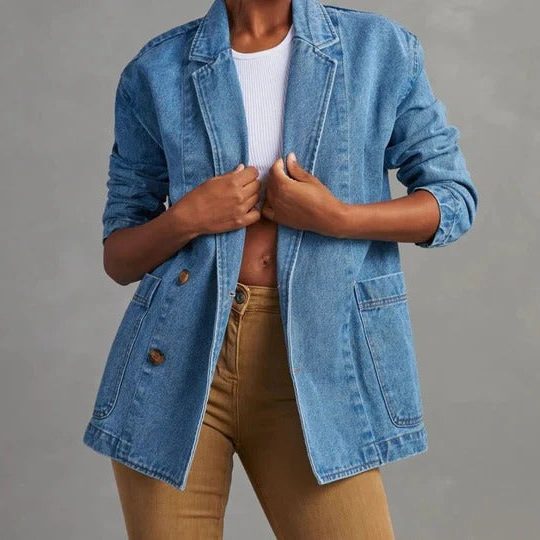 Yasmin | Oversize Giacca da Donna in Denim