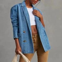 Yasmin | Oversize Giacca da Donna in Denim