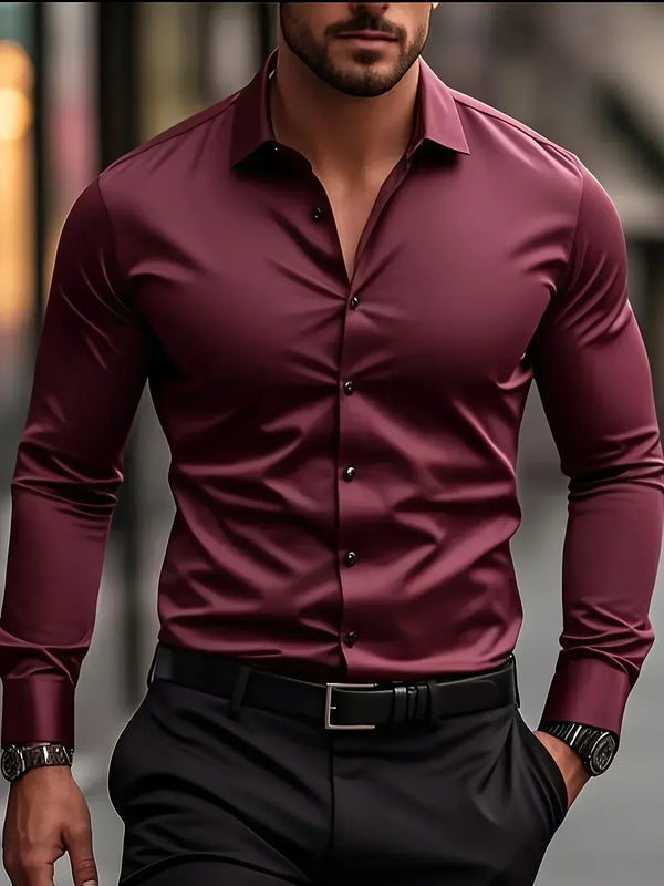 Hunter | Elegante Camicia da Uomo a Maniche Lunghe