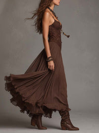 Gwenaëlle | Abito in Chiffon Plissettato