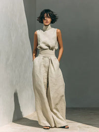 Florine | Pantaloni in Lino Senza Maniche