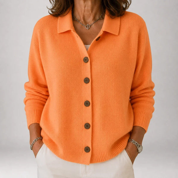 VAINE | Cardigan con Colletto con Bottoni