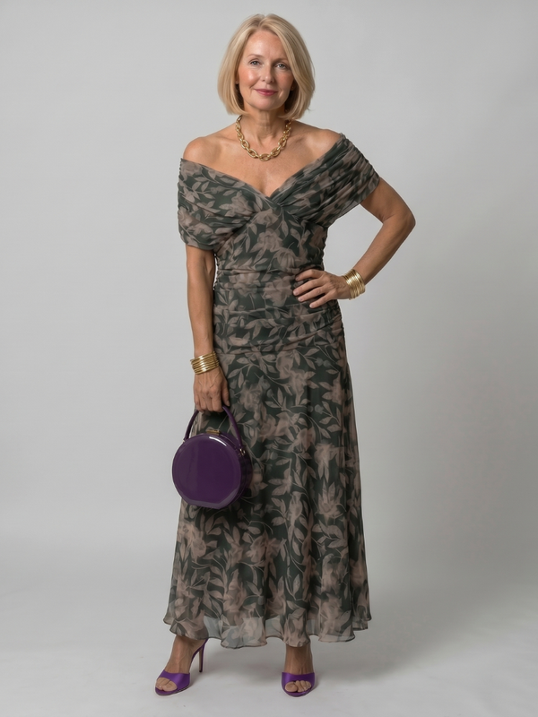 Violet & Grace | Abito Midi con Spalle Scoperte