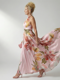 Amiel | Abito Maxi con Motivo Floreale